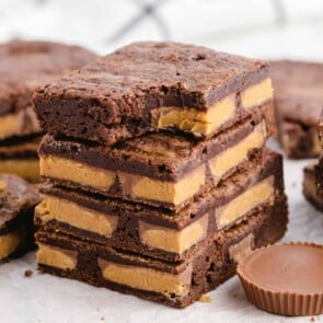 Peanut Butter Cup Brownies square 2