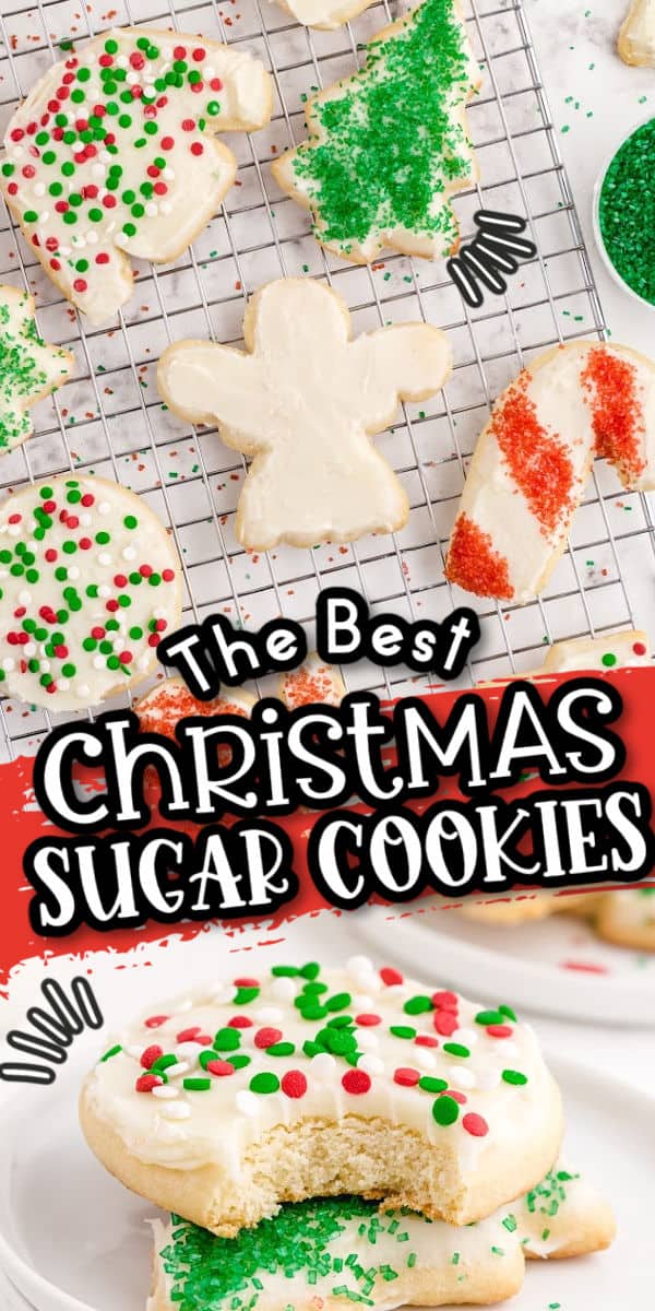 Christmas Sugar cookies Pinterest Image