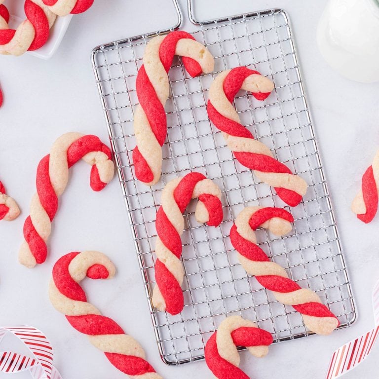 Candy cane cookies