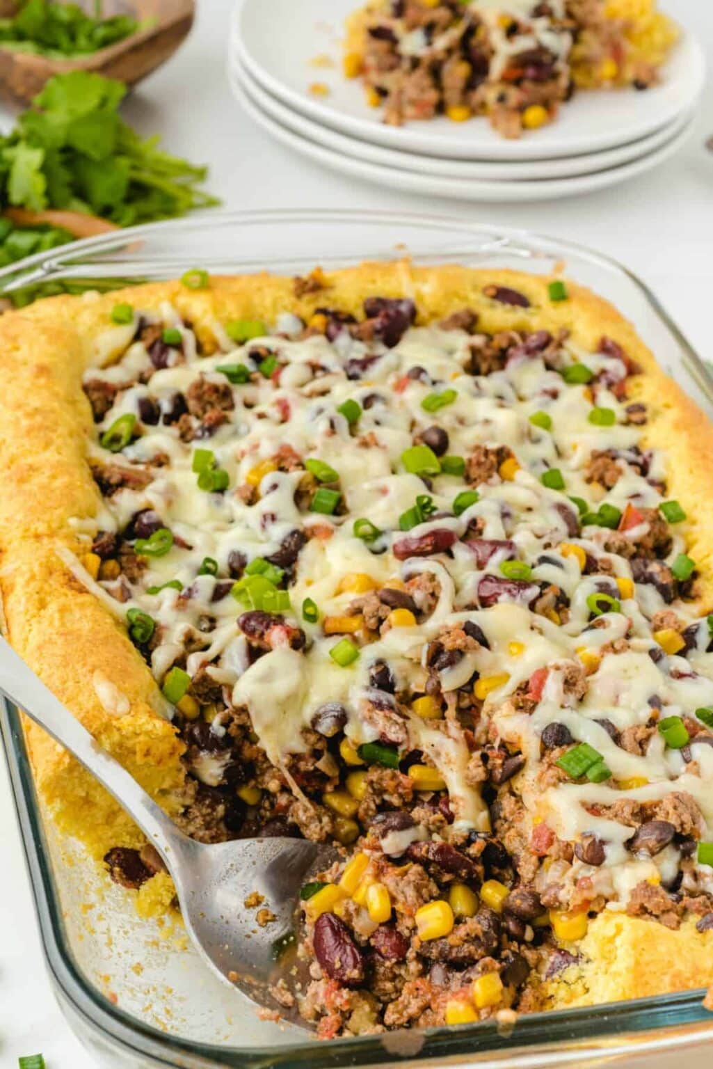 Chili Cornbread Casserole - Princess Pinky Girl