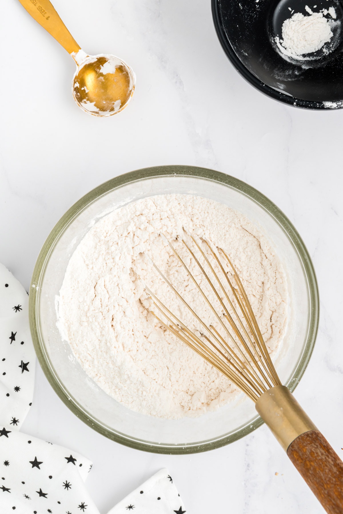 whisk together the flour and cornstarch