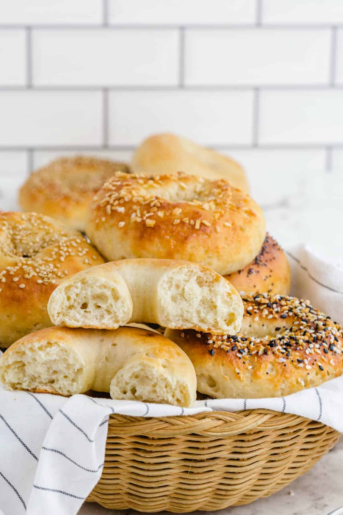 No-Yeast 2-Ingredient Bagels - Princess Pinky Girl