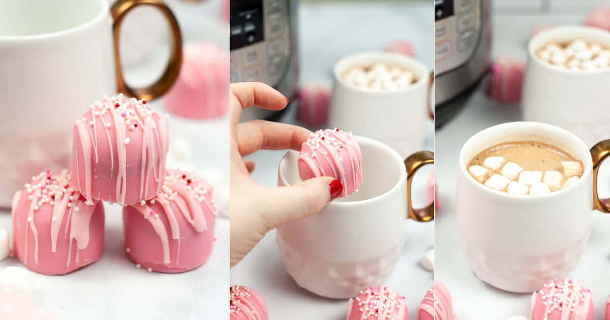 Pink Valentine Hot Chocolate Bombs Recipe