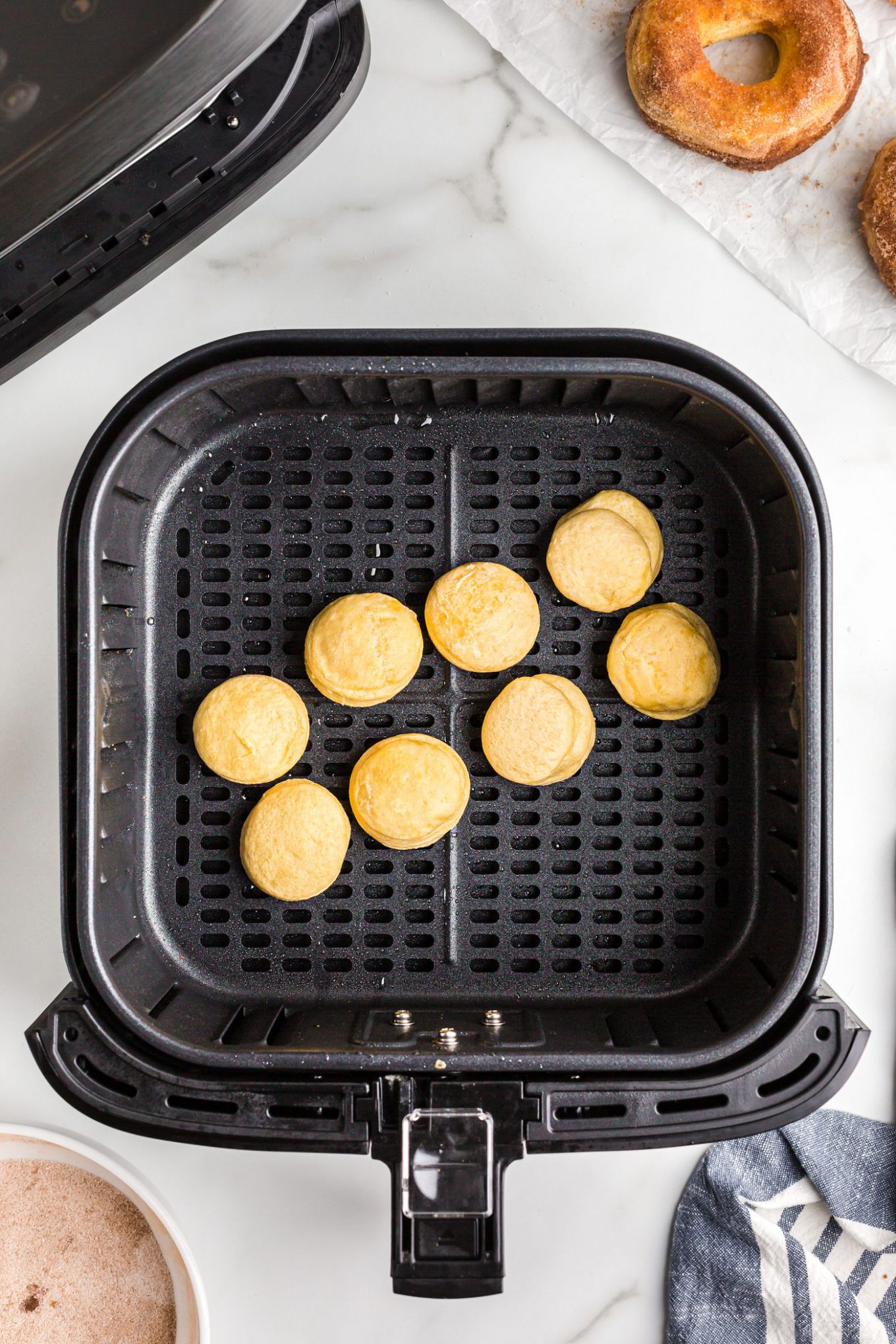 Air Fryer Donuts (Canned Biscuits) - Princess Pinky Girl