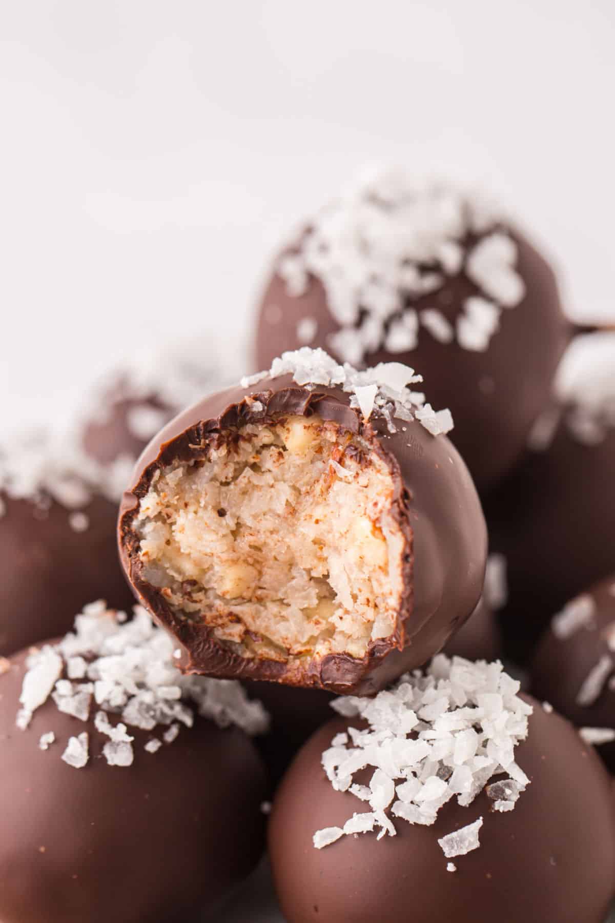 Chocolate Coconut Balls (No-Bake Recipe) - Princess Pinky Girl