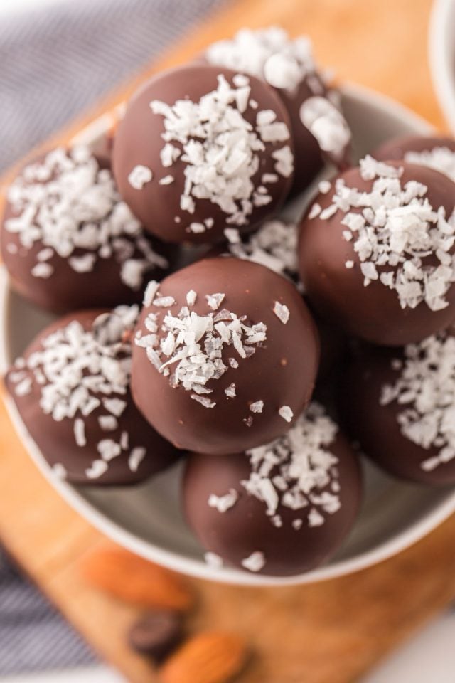 Chocolate Coconut Balls (No-Bake Recipe) - Princess Pinky Girl