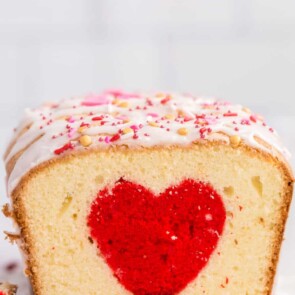 Valentine's Day heart cake