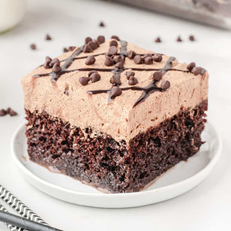 Death By Chocolate Poke Cake - Princess Pinky Girl