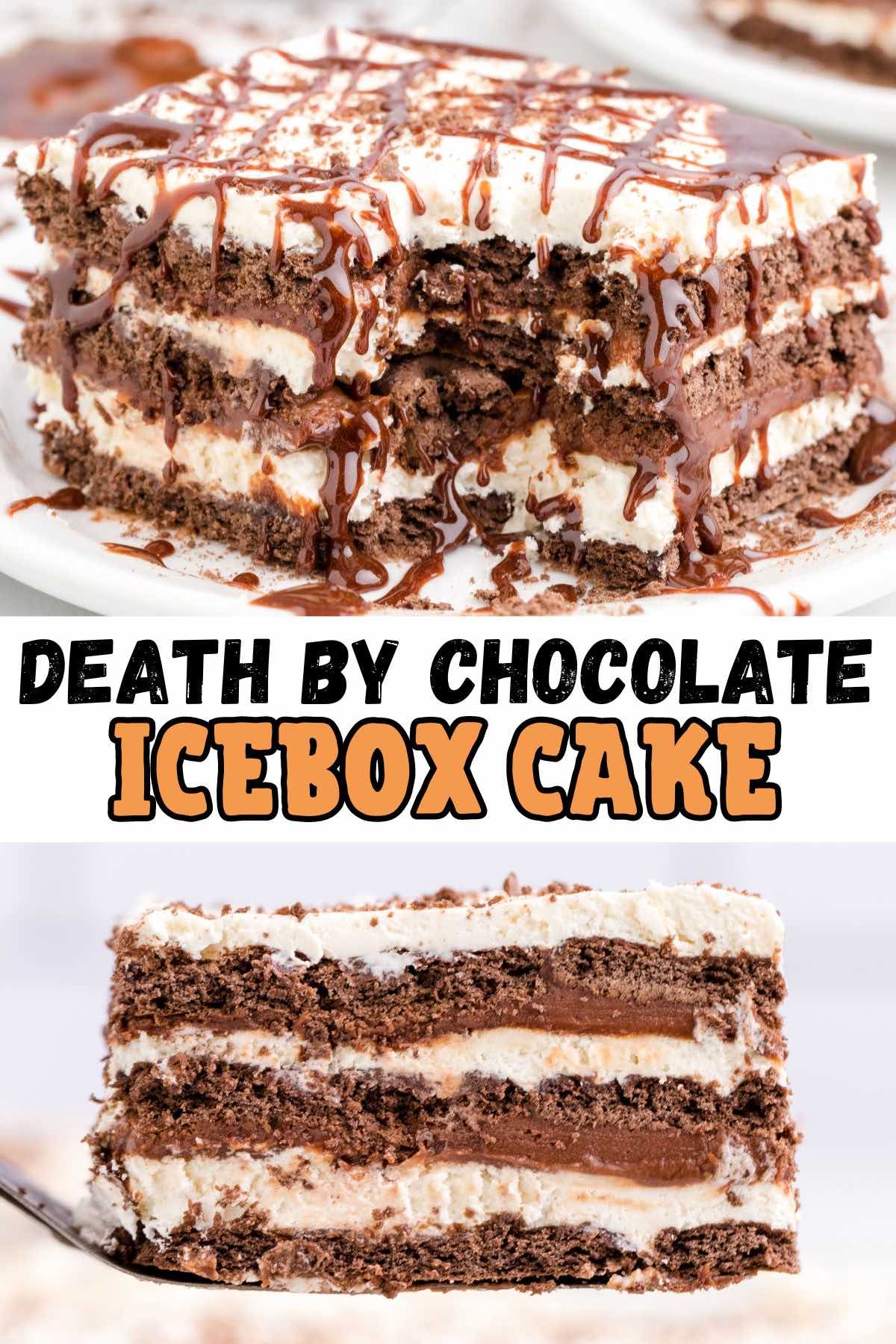 chocolate icebox cake pins.