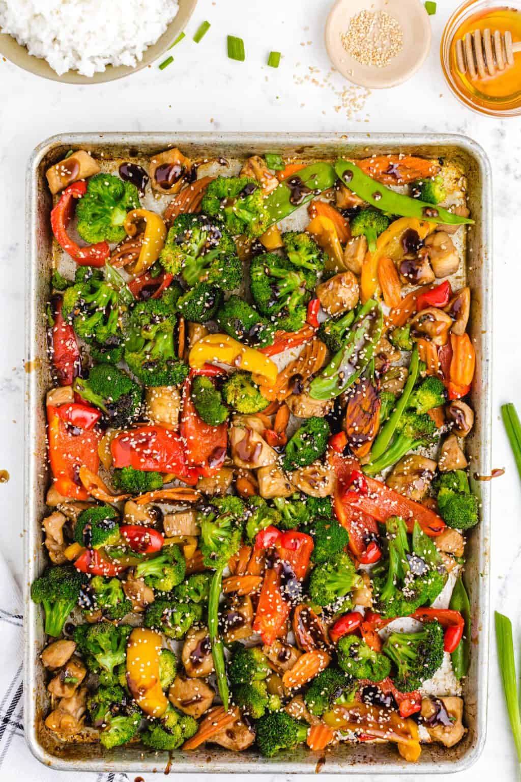 Sheet Pan Stir Fry - Princess Pinky Girl