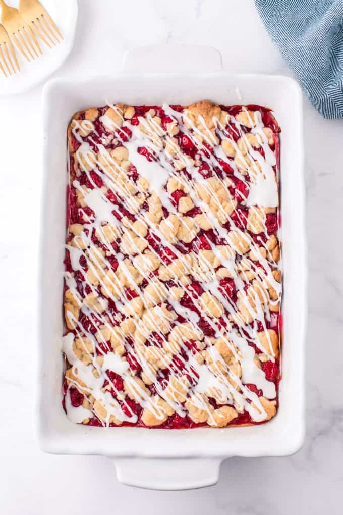 finished cherry pie bars