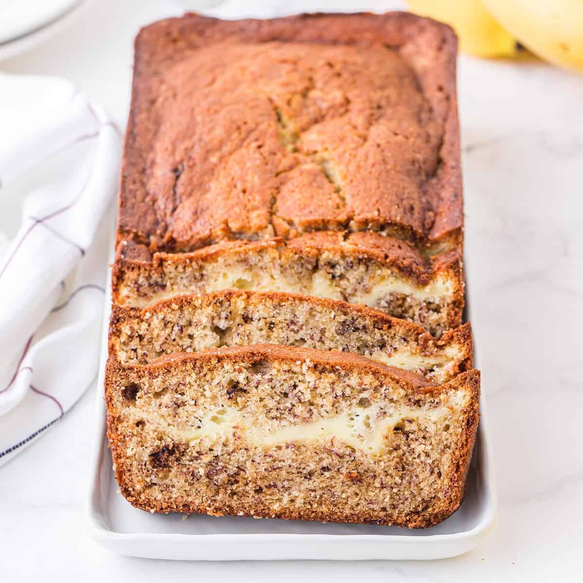 Cream Cheese Banana Bread (Cream Cheese Filled) Princess Pinky Girl