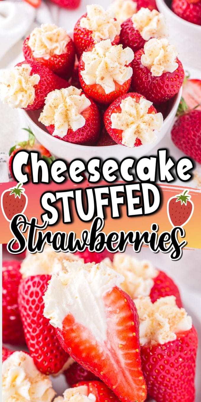 cheesecake stuffed strawberries pinterest