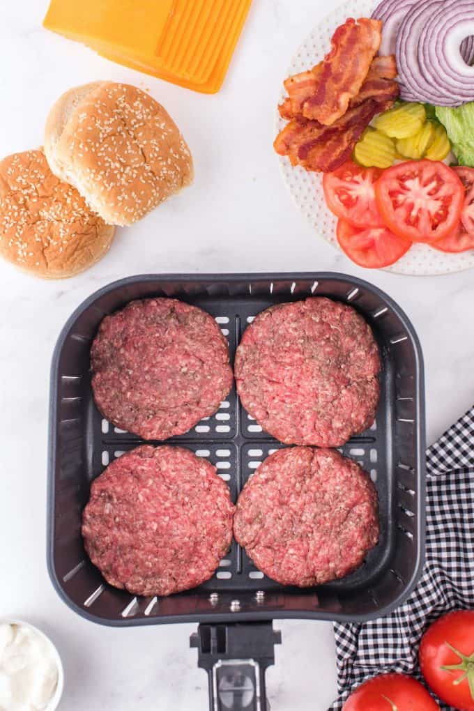 How to Make Air Fryer Hamburgers - Princess Pinky Girl