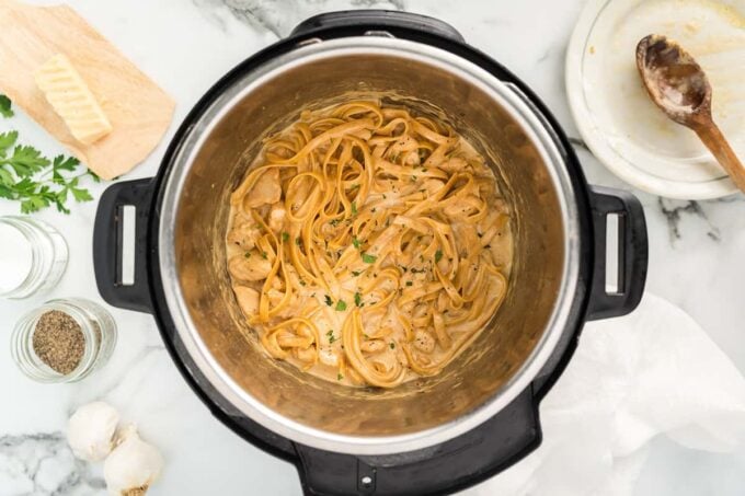 chicken and noodle in the instant pot