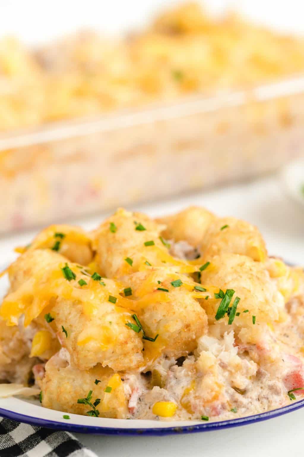 Easy Cowboy Casserole (with Tater Tots!) - Princess Pinky Girl