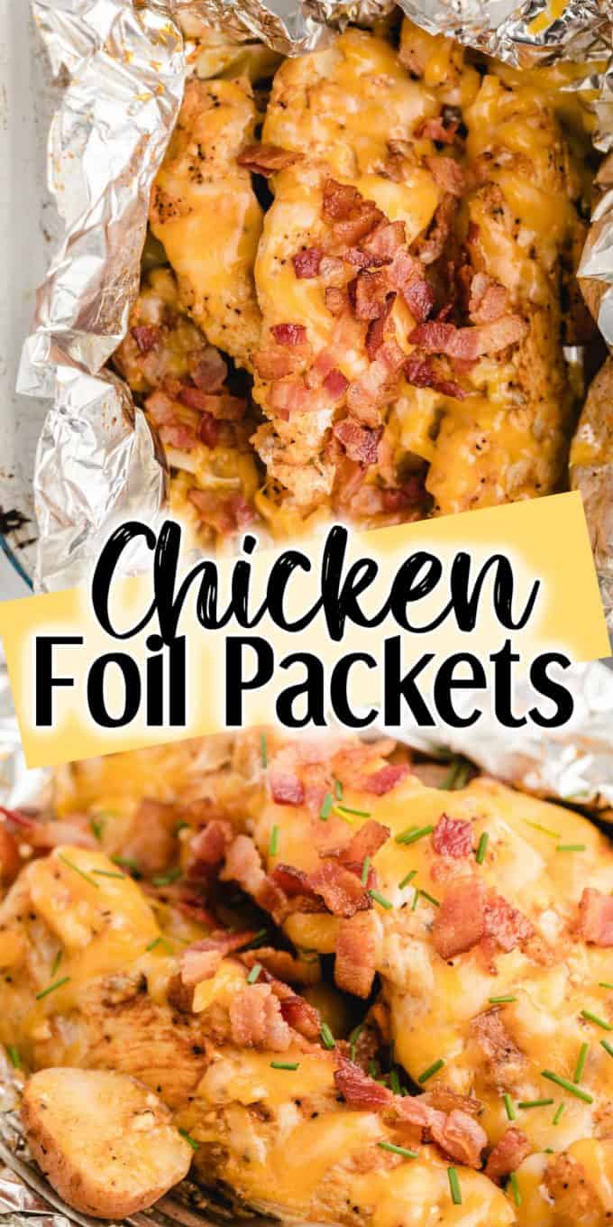 chicken foil packets pinterest