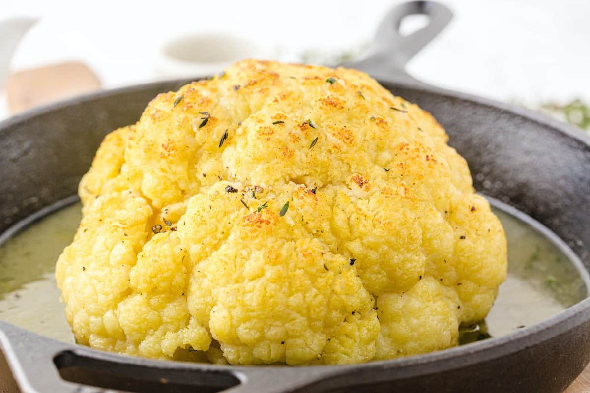 Whole Roasted Cauliflower Head Princess Pinky Girl