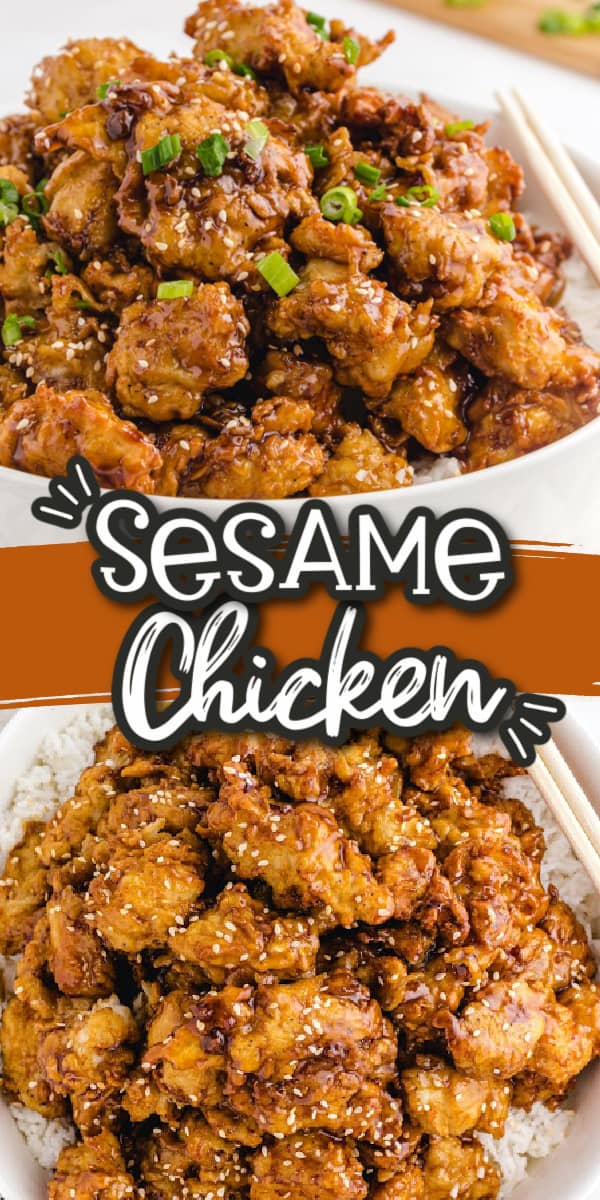 Sesame chicken Pinterest