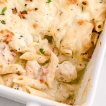 bacon chicken ranch pasta featured image