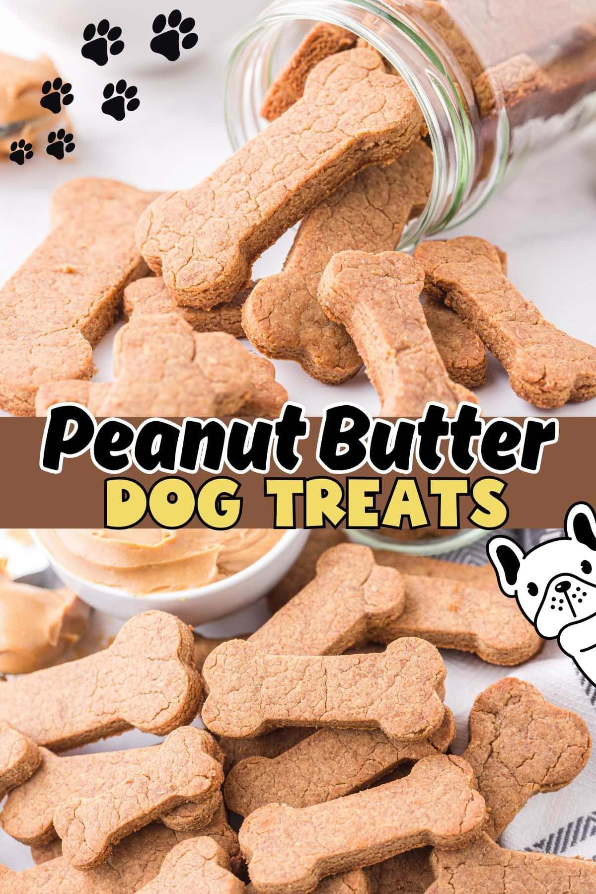 peanut butter dog treats pin.