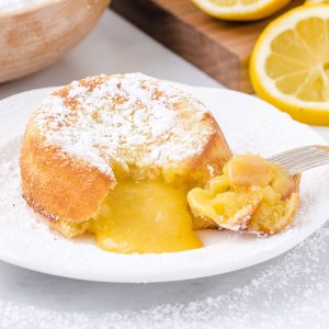 lemon lava cake featured