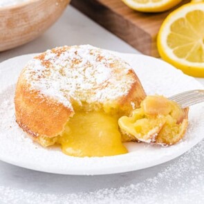 lemon lava cake featured image