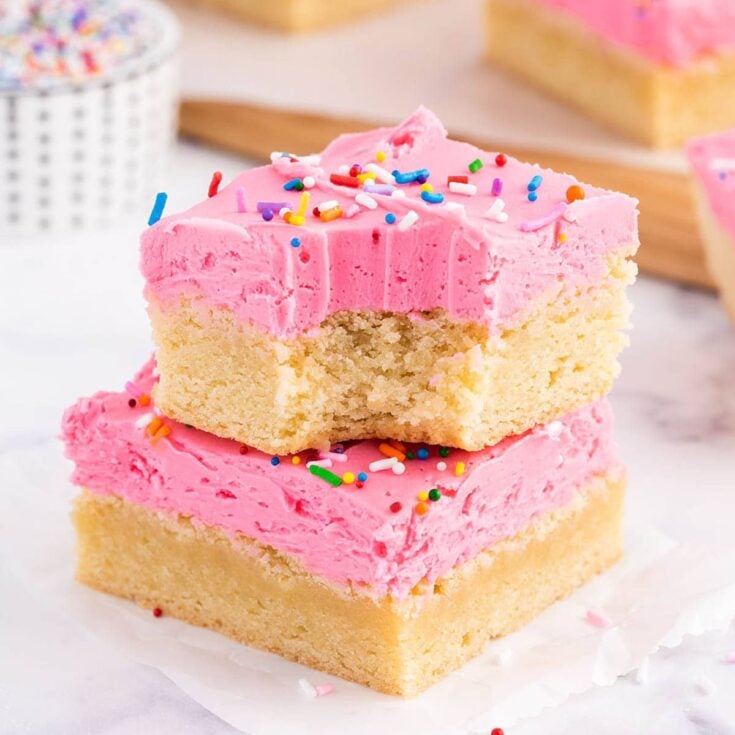 sugar cookie bars featured image