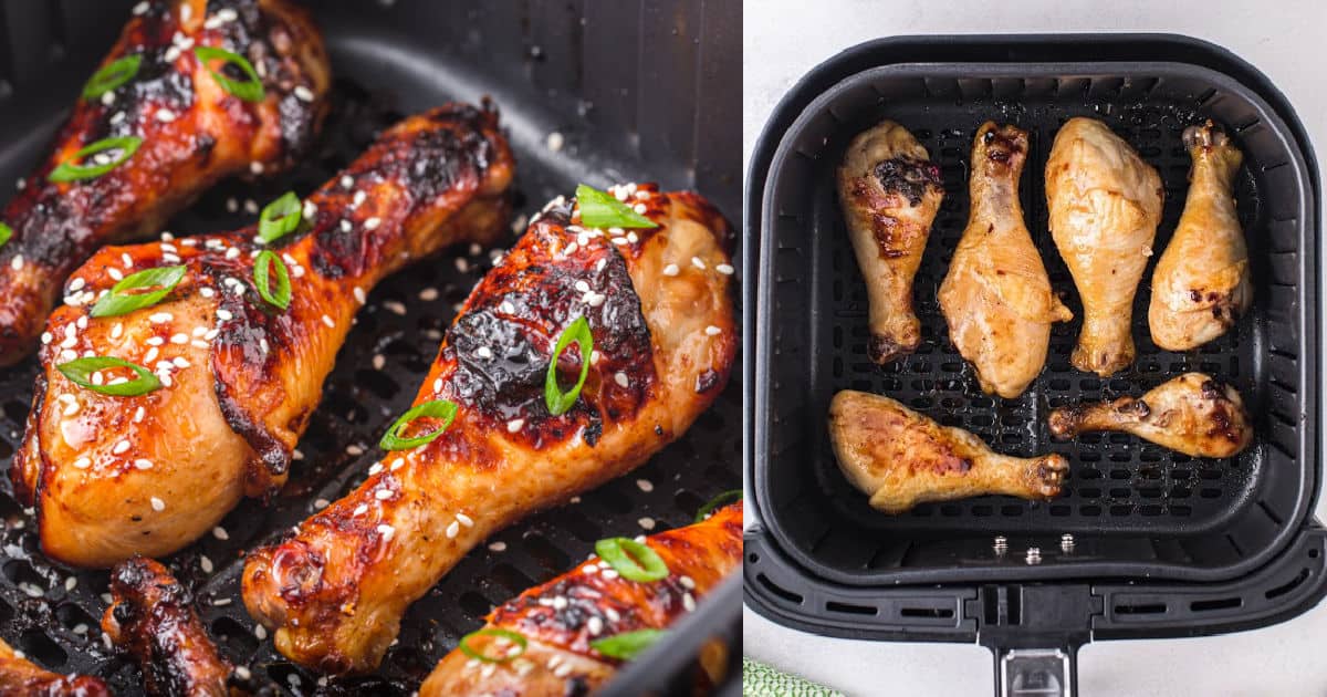 How to Make Air Fryer Chicken Drumsticks-with Honey Soy Marinade Glaze