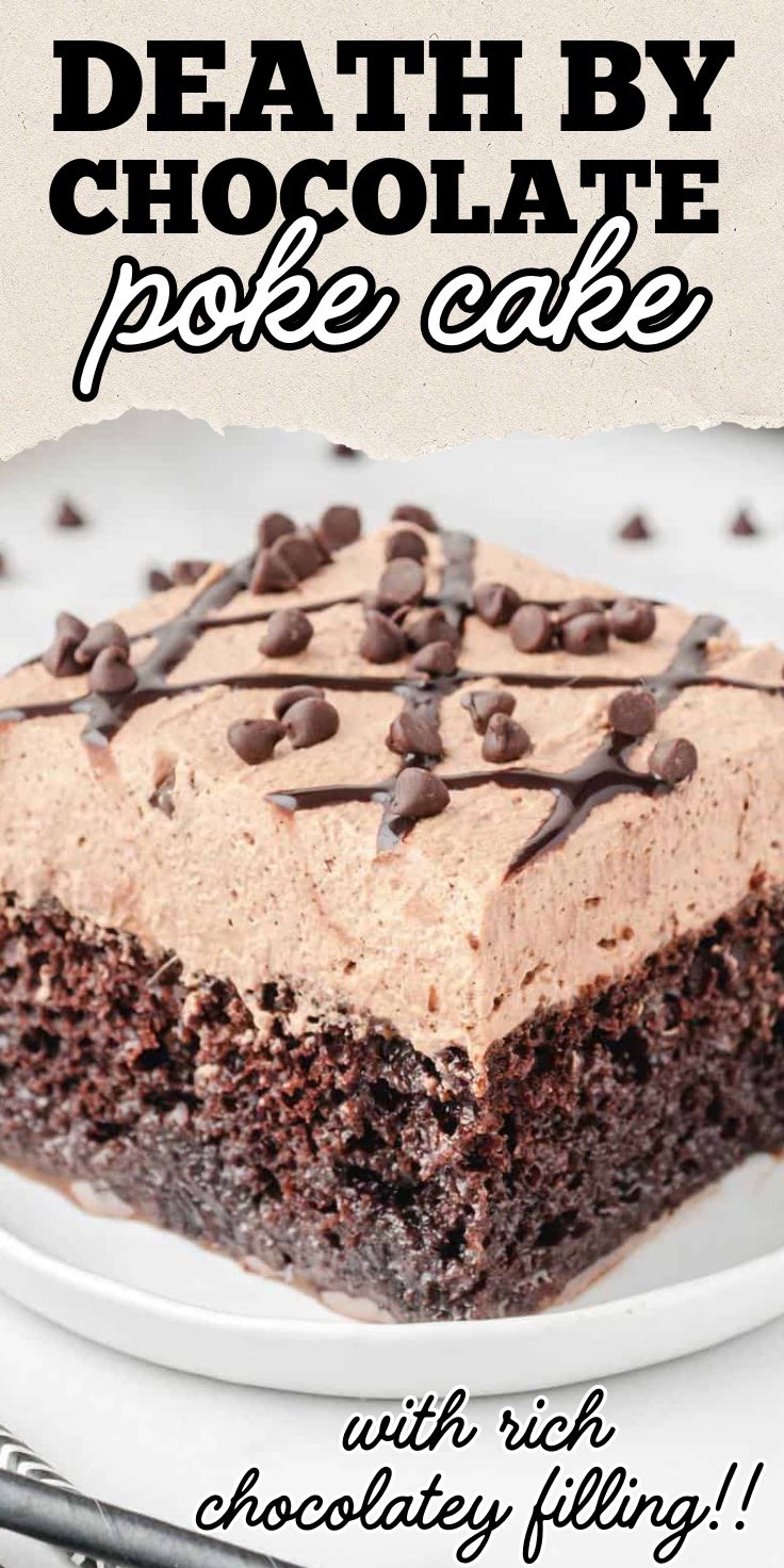 Chocolate Poke Cake Pin 1.