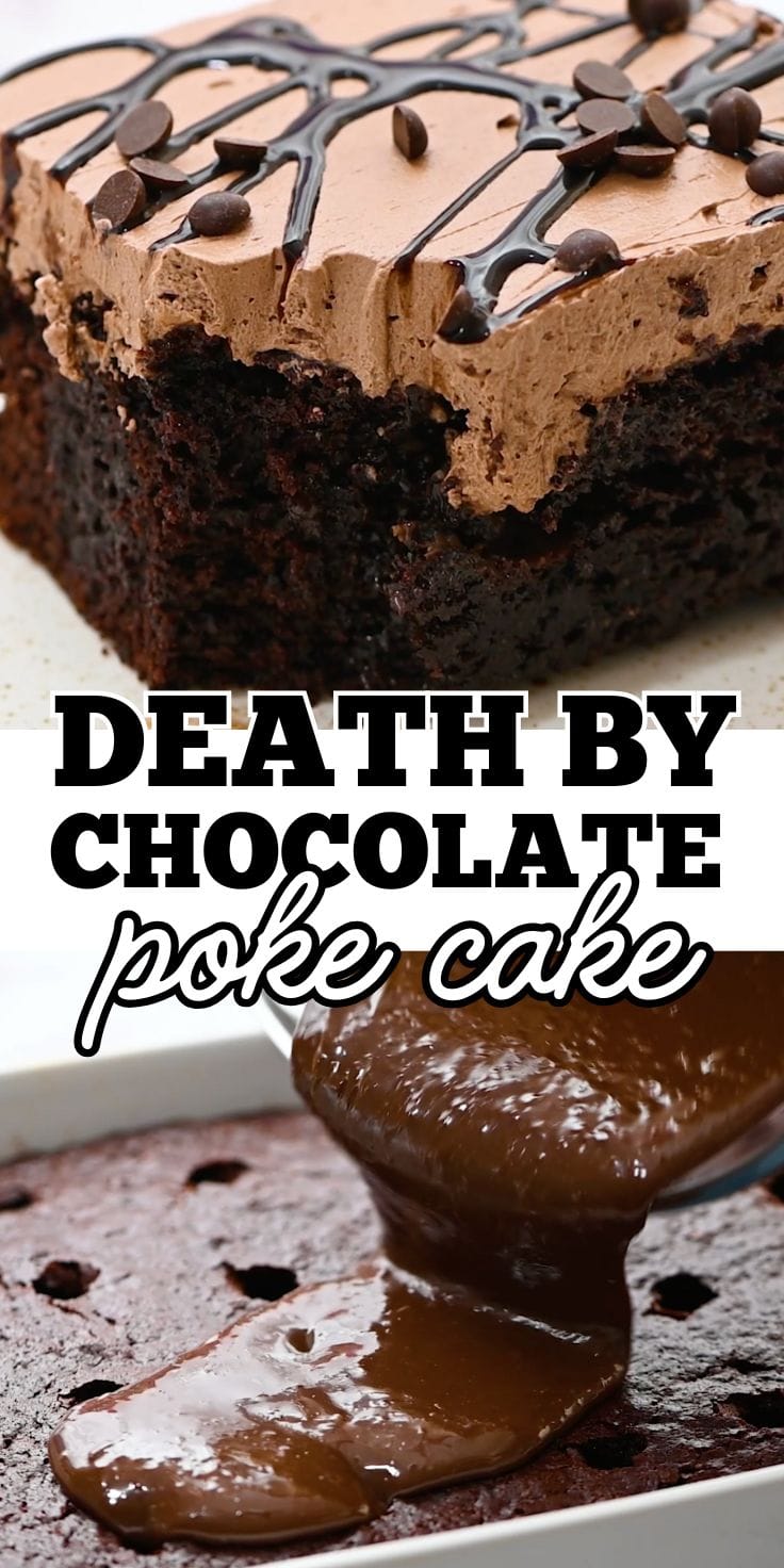 Chocolate Poke Cake Pin 2.