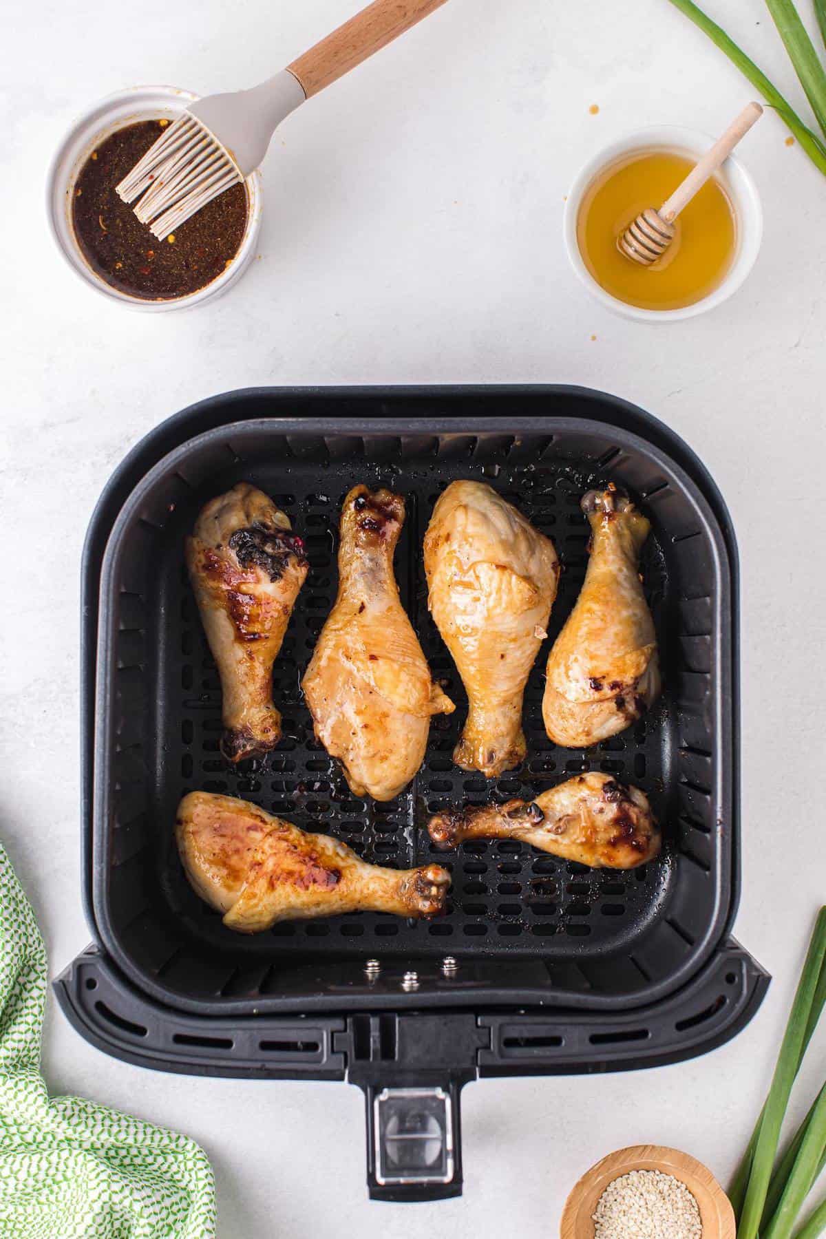 chicken inside air fryer