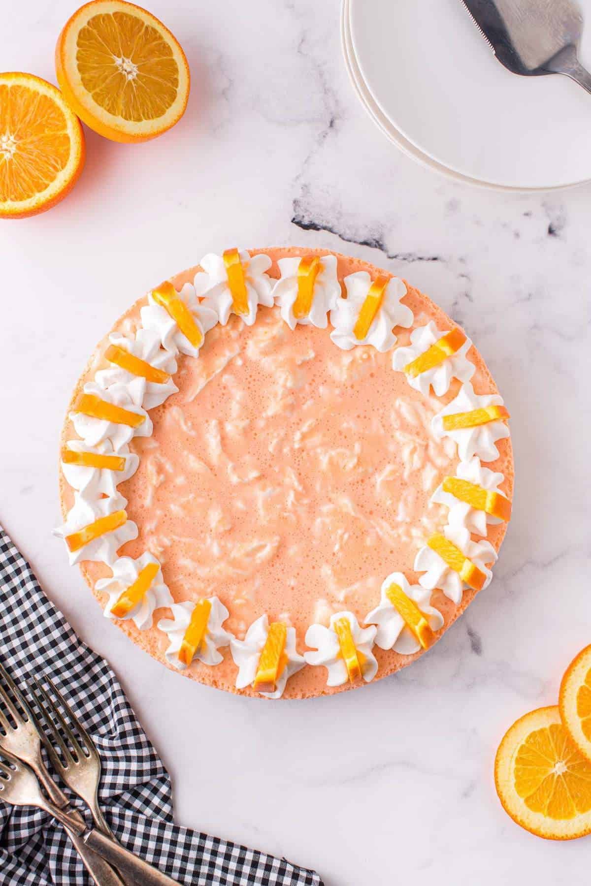 orange creamsicle cheesecake