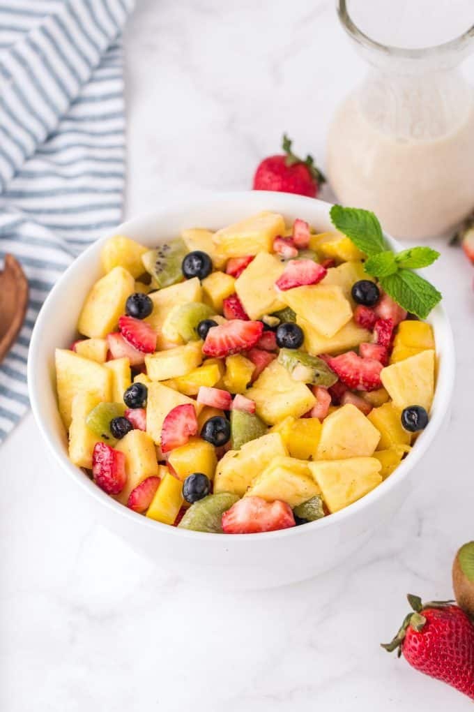 Fruit Salad Recipe (with Honey Lime Dressing) - Princess Pinky Girl