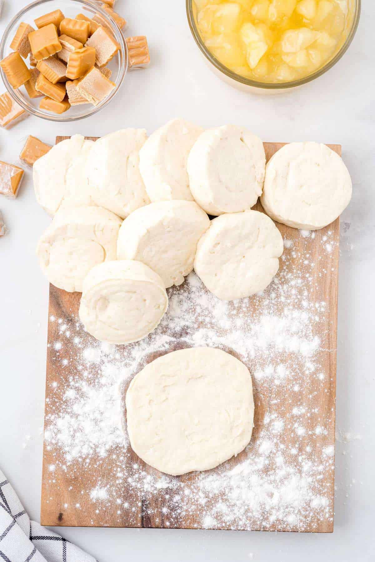 flatten the dough