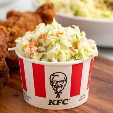 kfc coleslaw copycat inside KFC dish.