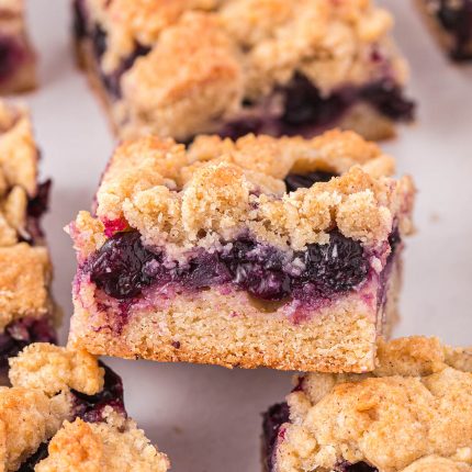 Blueberry Crumb Bars - Princess Pinky Girl