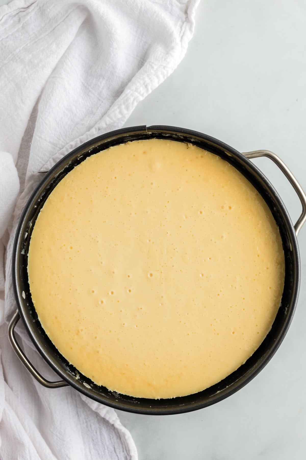 remove the cheesecake from the spring form pan