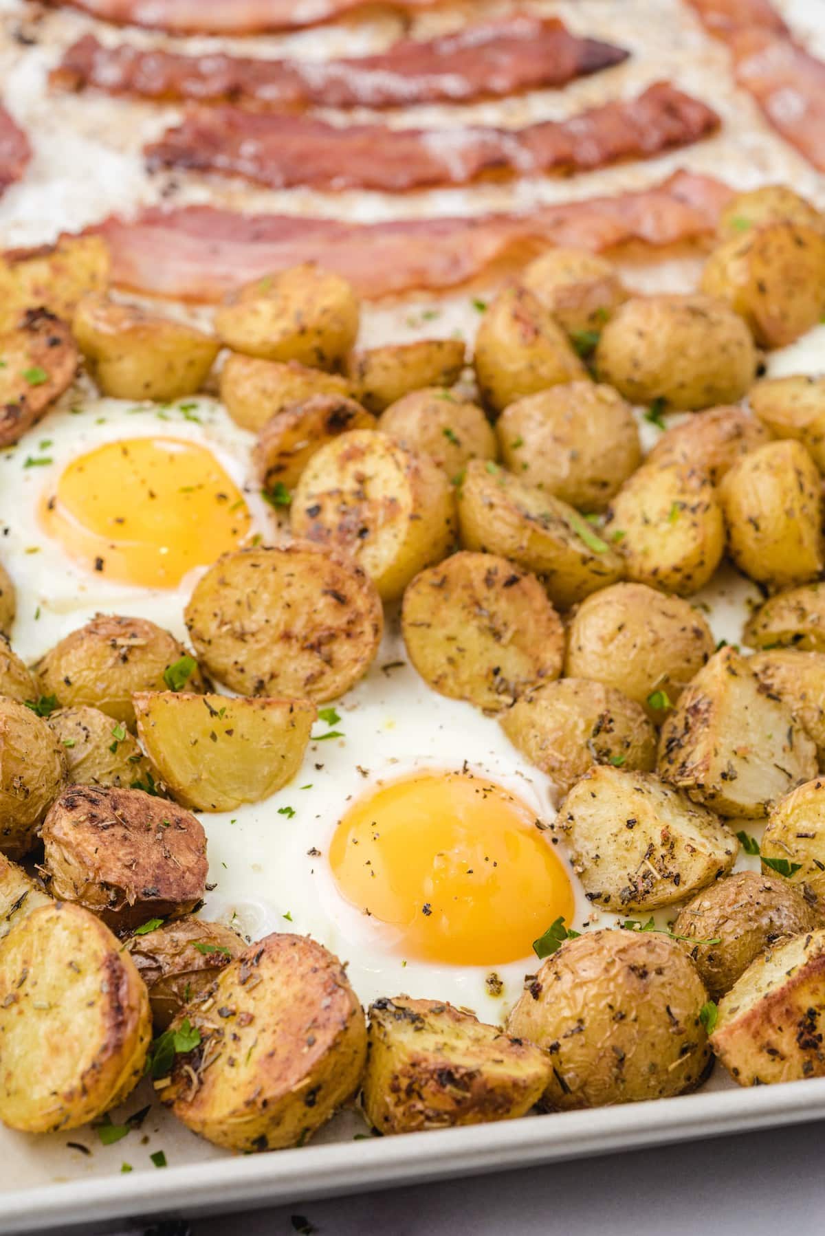 sunny side egg with potatoes