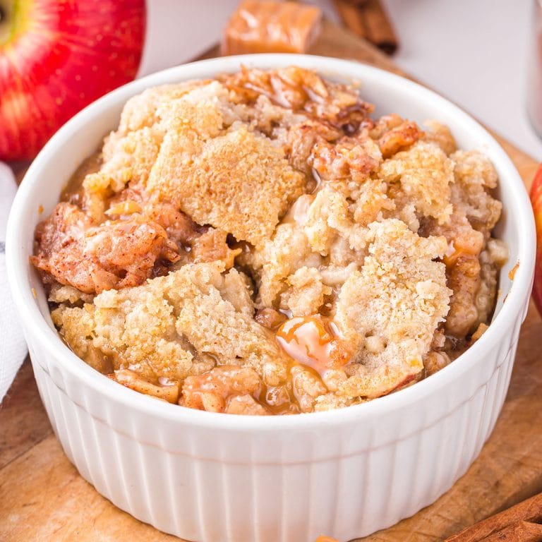 Air Fryer Apple Dump Cake feature image