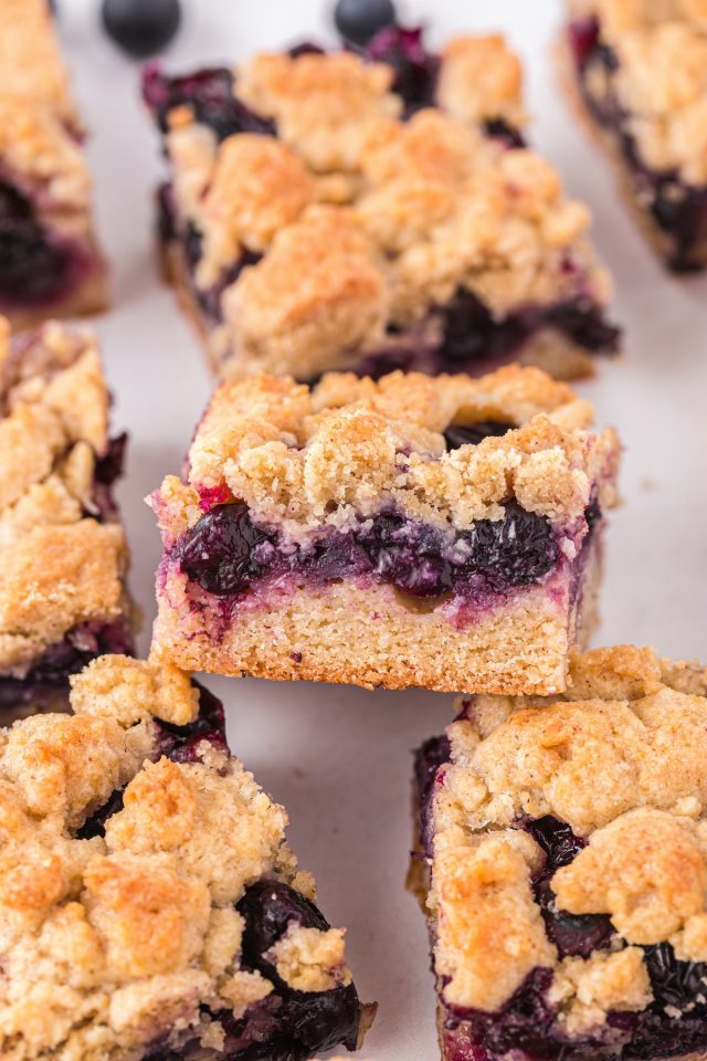 Blueberry Crumb Bars - Princess Pinky Girl