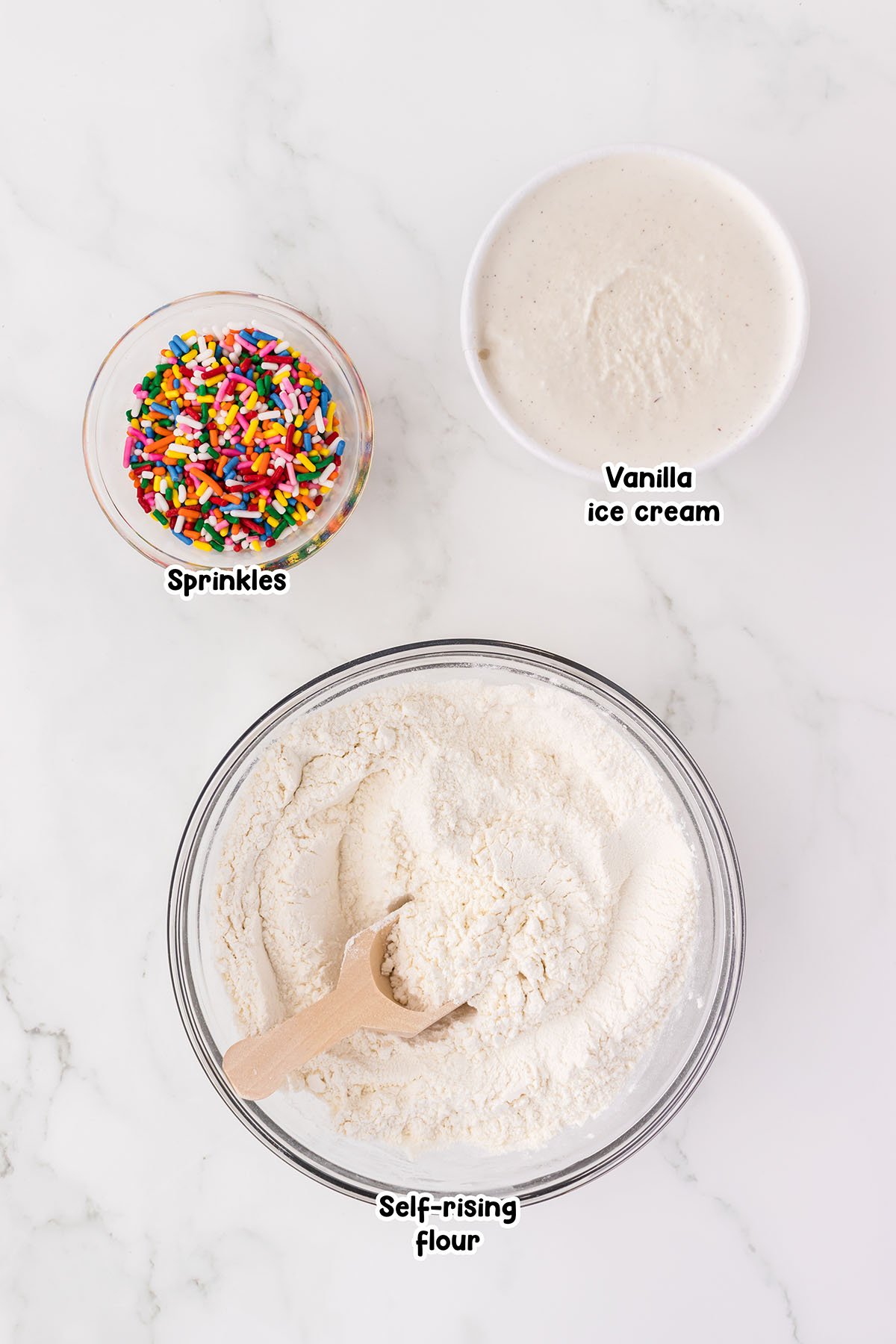 ice cream bread ingredients.