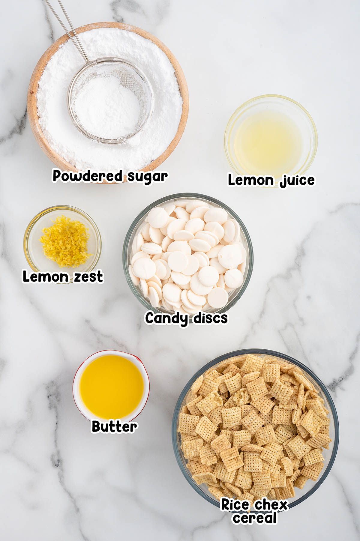 lemon puppy chow ingredients.