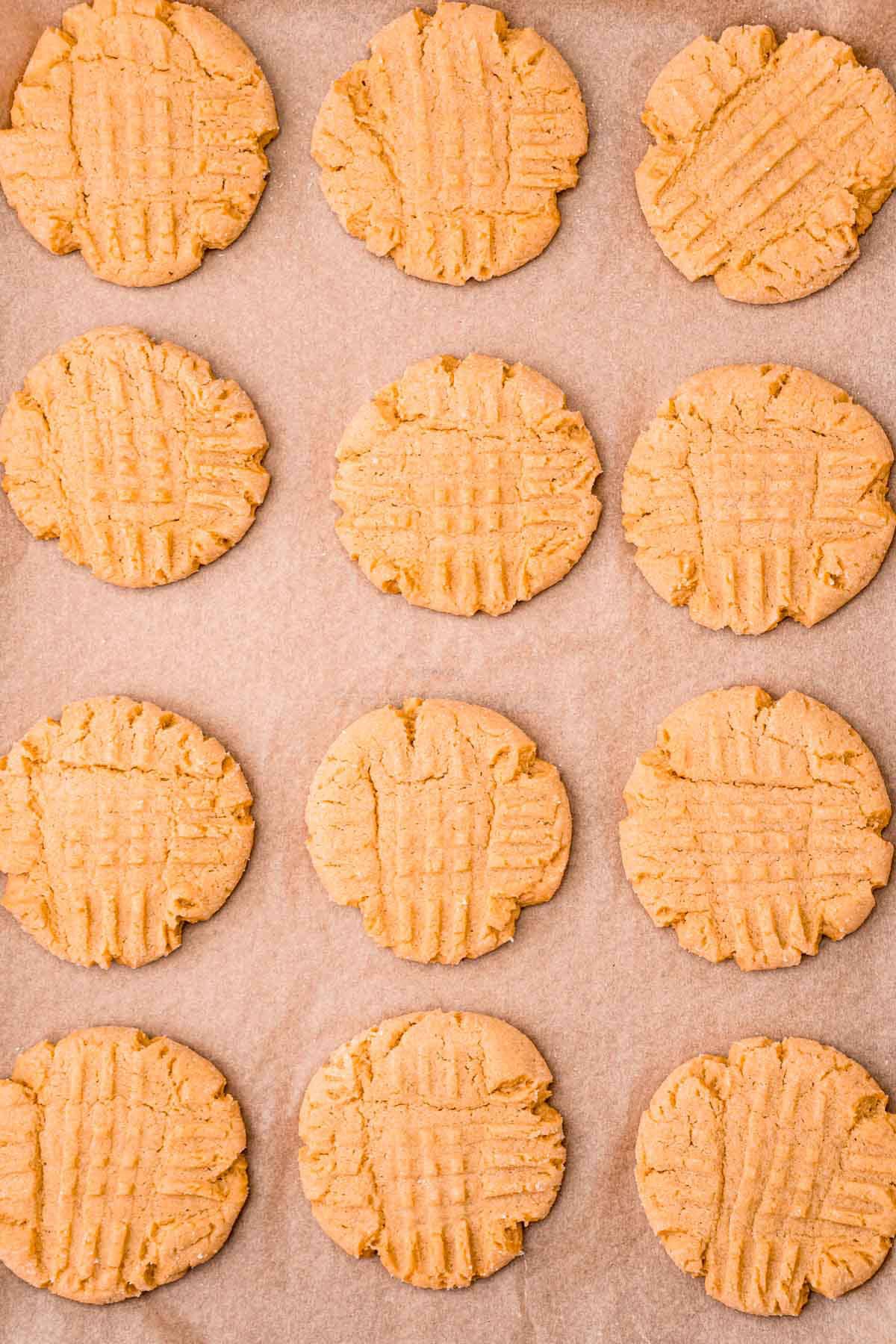 baked peanut butter cookie 