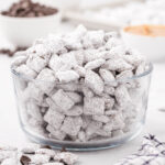 puppy chow in a bowl.