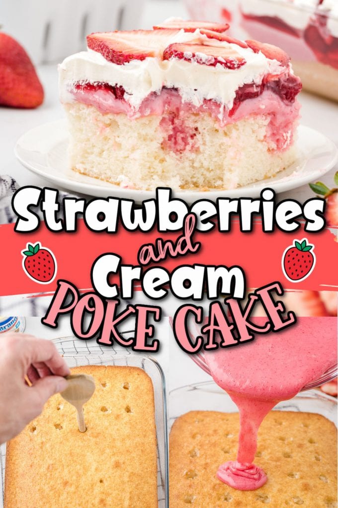 strawberry poke cake pinterest