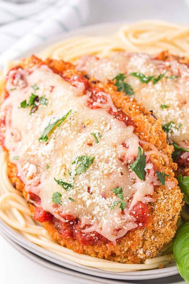 Air Fryer Chicken Parmesan (Easy Recipe!) - Princess Pinky Girl