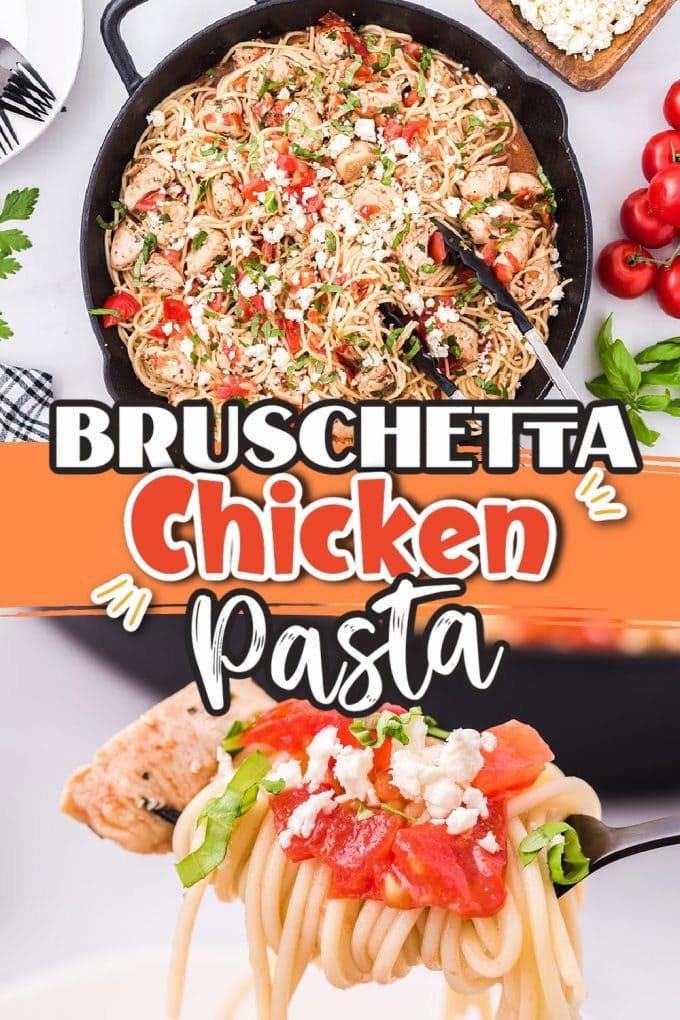 Bruschetta Chicken Pasta pinterest