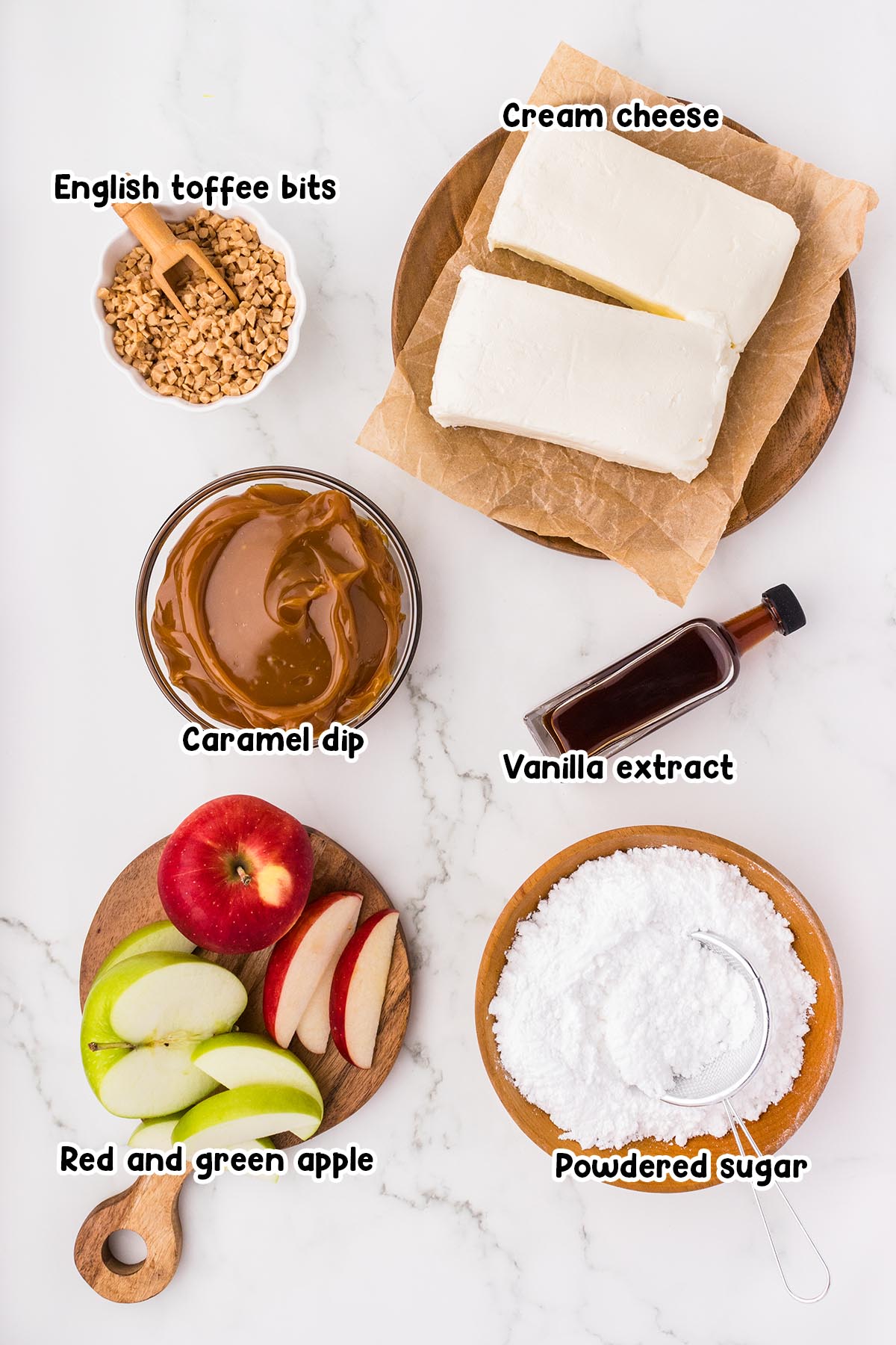 caramel apple dip ingredients. 