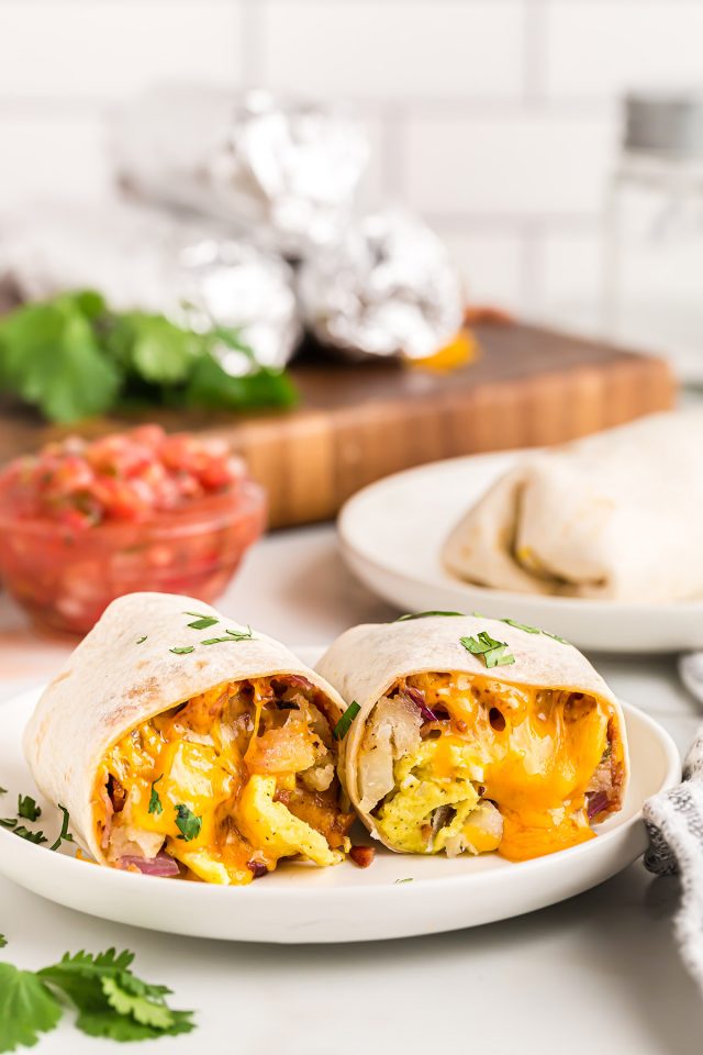 Easy Breakfast Burritos (Freezer Friendly Meal Prep) - Princess Pinky Girl